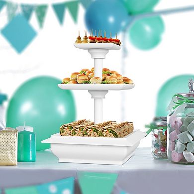Chef Buddy 3-Tier Square Cupcake Stand