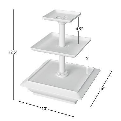 Chef Buddy 3-Tier Square Cupcake Stand