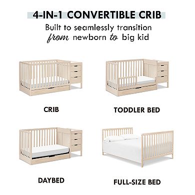 Carter's by DaVinci Colby 4-in-1 Convertible Crib & Changer Combo