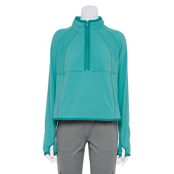 Women's Tek Gear® Micro Fleece Popover Sweatshirt - Nightlife Teal (LARGE)