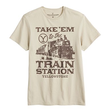 Men's Yellowstone "Take 'Em To The Train Station" Graphic Tee