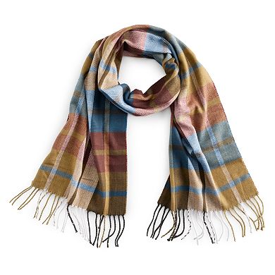 Women's Softer Than Cashmere Colorful Plaid Scarf