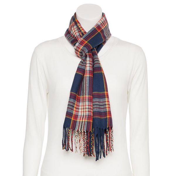 Plaid cashmere scarf outlet womens