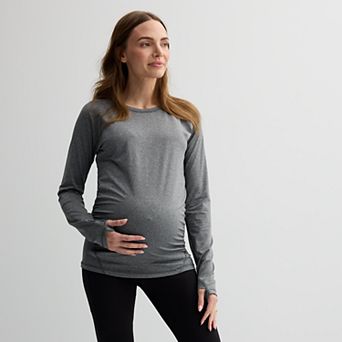 Maternity Tek Gear® Dry Tek Long Sleeve Tee