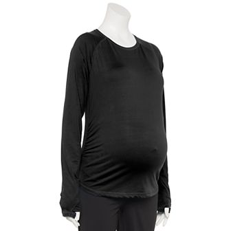 Maternity Tek Gear® Dry Tek Long Sleeve Tee