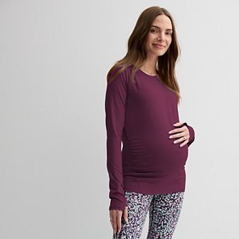 Maternity Tek Gear® Dry Tek Long Sleeve Tee