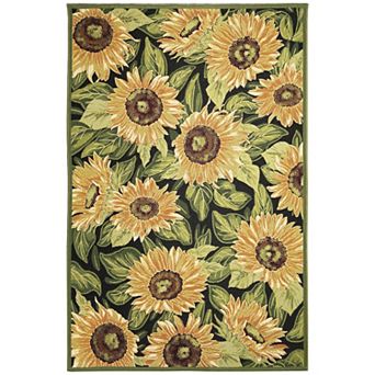 Liora Manne Marina Sunflowers Indoor Outdoor Rug