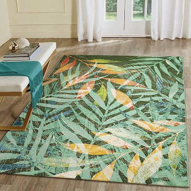 Liora Manne Marina Leaves Indoor Outdoor Rug