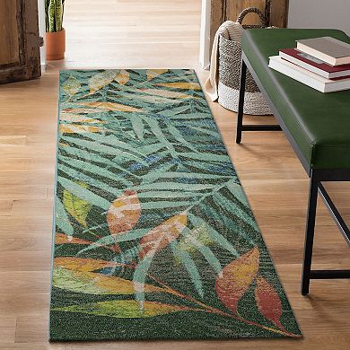 Liora Manne Marina Leaves Indoor Outdoor Rug