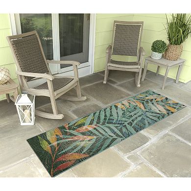 Liora Manne Marina Leaves Indoor Outdoor Rug