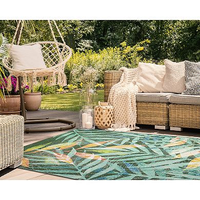 Liora Manne Marina Leaves Indoor Outdoor Rug