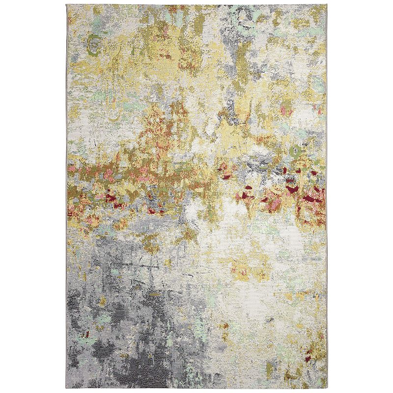 Liora Manne Marina Abstract Indoor Outdoor Rug, Multicolor, 9X12 Ft