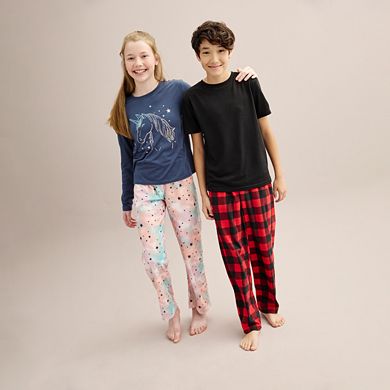 Boys 8-20 Sonoma Goods For Life® Short Sleeve Pajama Tee & Microfleece Pajama Pants Sleep Set in Regular & Husky