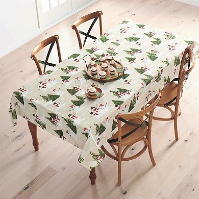 St. Nicholas Square® Yuletide Snowman Scenic Tablecloth