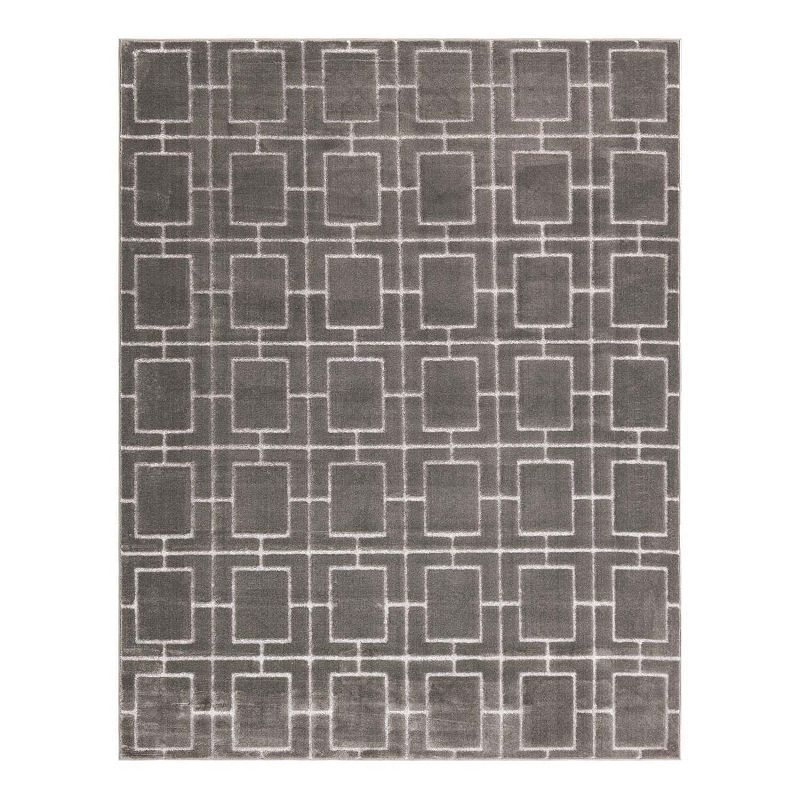 Marilyn Monroe Deco Glam Rug, Grey, 5X8 Ft