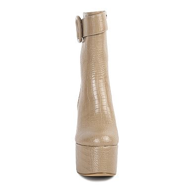 London Rag Bumpy Women's Platform Ankle Boots