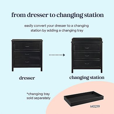 DaVinci Charlie 3-Drawer Dresser