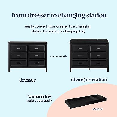 DaVinci Charlie 6-Drawer Double Dresser