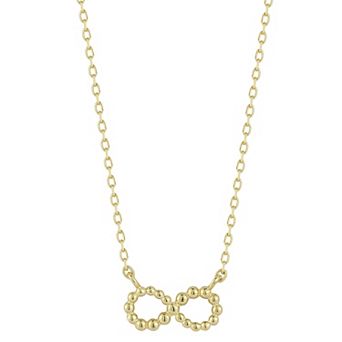 LUMINOR GOLD 14k Gold Bubble Infinity Necklace