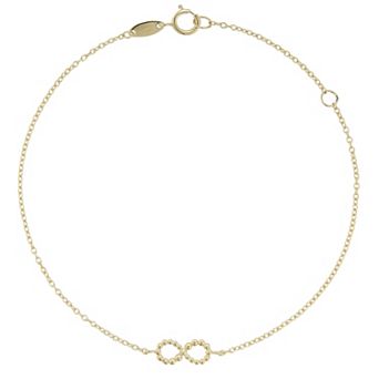 LUMINOR GOLD 14k Gold Infinity Bracelet