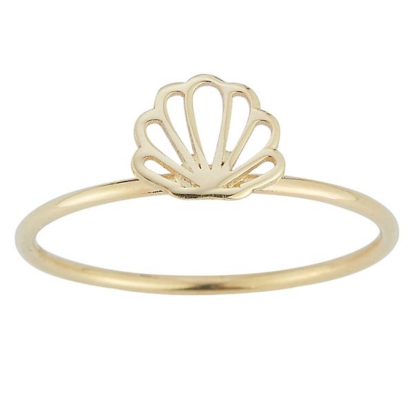 LUMINOR GOLD 14k Gold Seashell Ring