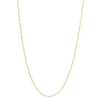 LUMINOR GOLD 14k Gold Ball Chain Necklace