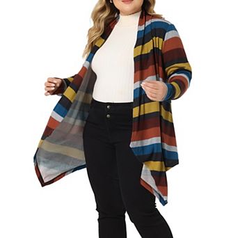 Women's Plus Size Winter Outerwear Asymmetrical Knitwear Sweater Cardigan
