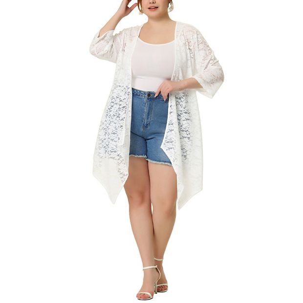 White lace 2024 cardigans for ladies