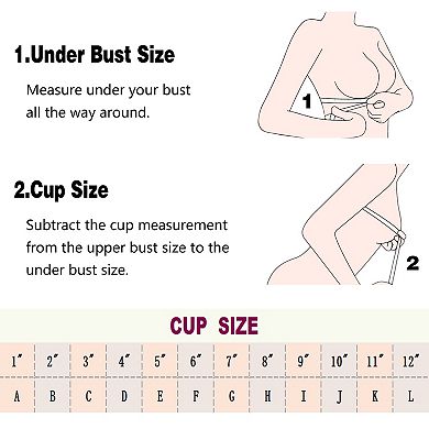 Women's Plus Size Push Up Full Figure Back Close Wirefree Lace Bra
