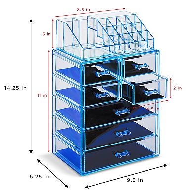 Sorbus Makeup & Jewelry Plastic Storage Case