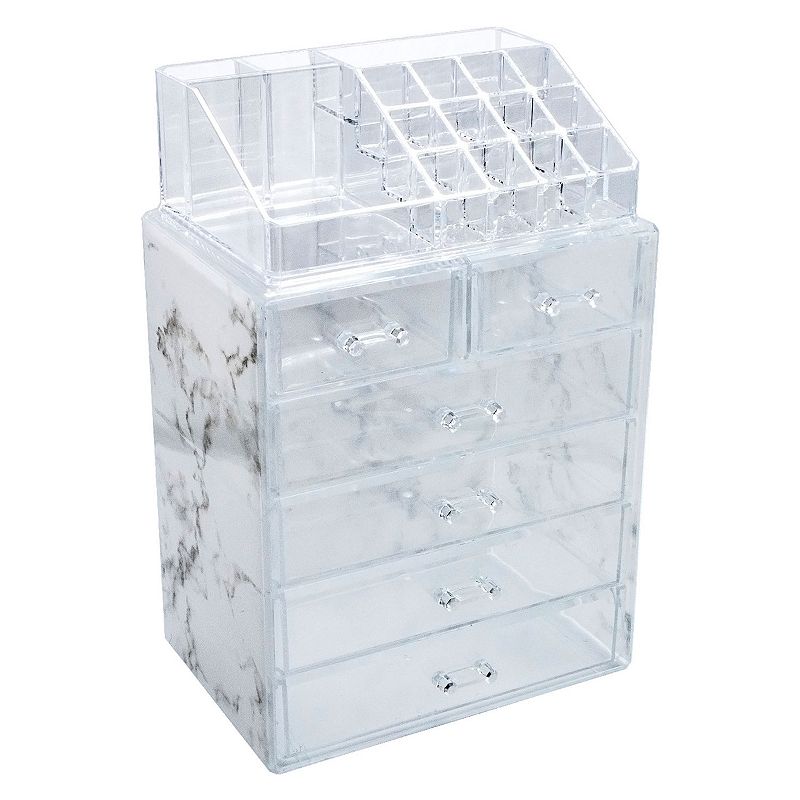 Sorbus Makeup & Jewelry Storage Set, Marble