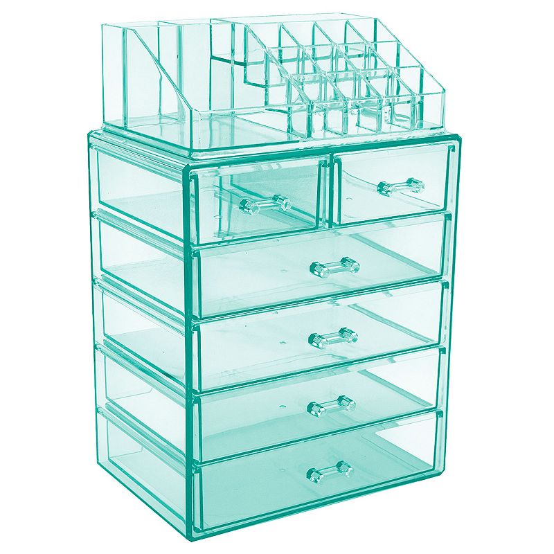 Sorbus Makeup & Jewelry Storage Set, Blue