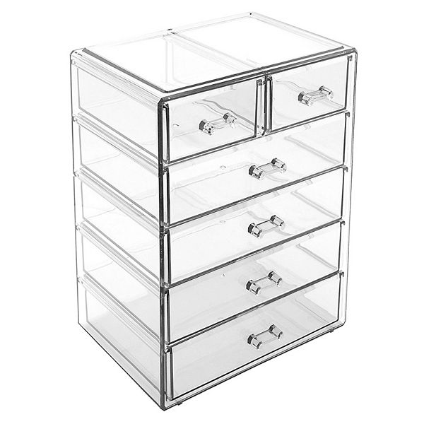 Sorbus Makeup & Jewelry Storage Case - Clear