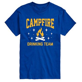 Big & Tall Campfire Drinking Team Graphic Tee