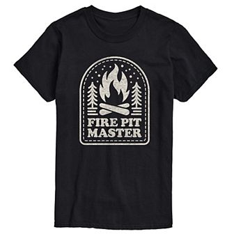 Big & Tall Fire Pit Master Graphic Tee