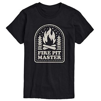Big & Tall Fire Pit Master Graphic Tee