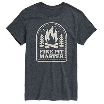 Big & Tall Fire Pit Master Graphic Tee