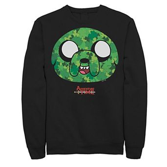 Men's Adventure Time Jake Shamrock St. Patrick's Day Sweatshirt
