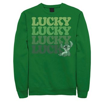 Disney's Lilo & Stitch St. Patrick's Day Stitch Lucky Men's Sweatshirt