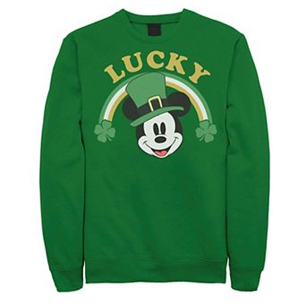 Disney's Mickey and Friends St. Patrick's Day Lucky Mickey Mouse Men's Sweatshirt