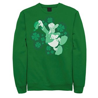 Disney's Mickey and Friends St. Patrick's Day Donald Duck Men's Sweatshirt