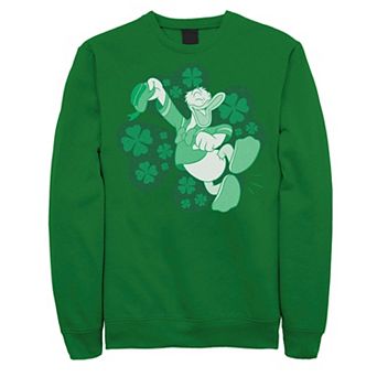Disney's Mickey and Friends St. Patrick's Day Donald Duck Men's Sweatshirt