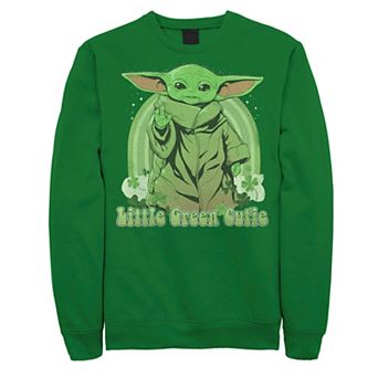 Men's Star Wars The Mandalorian "Little Green Cutie" St. Patrick's Day Sweatshirt