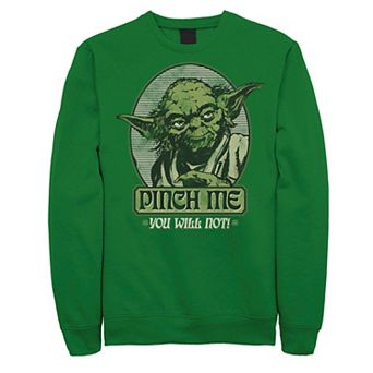 Men's Star Wars Yoda "Pinch Me You Will Not" St. Patrick's Day Sweatshirt
