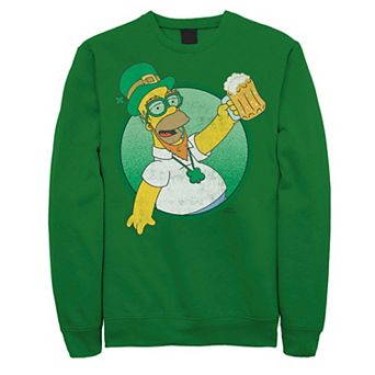 Men's The Simpsons Homer Leprechaun St. Patrick's Day Sweatshirt