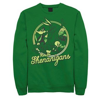 Men's Looney Tunes Group "Here For Shenanigans" St. Patrick's Day Sweatshirt