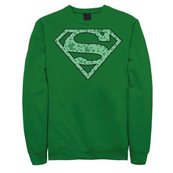 Men's DC Comics Superman Shamrock Logo St. Patrick's Day Sweatshirt