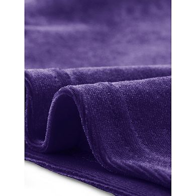 Women's Velvet Long Sleeve Off Shoulder Solid Crop Top