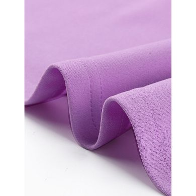 Peplum Top for Women's 3/4 Sleeve Belted Elegant Business Work Blouse