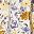 Beige Purple Floral